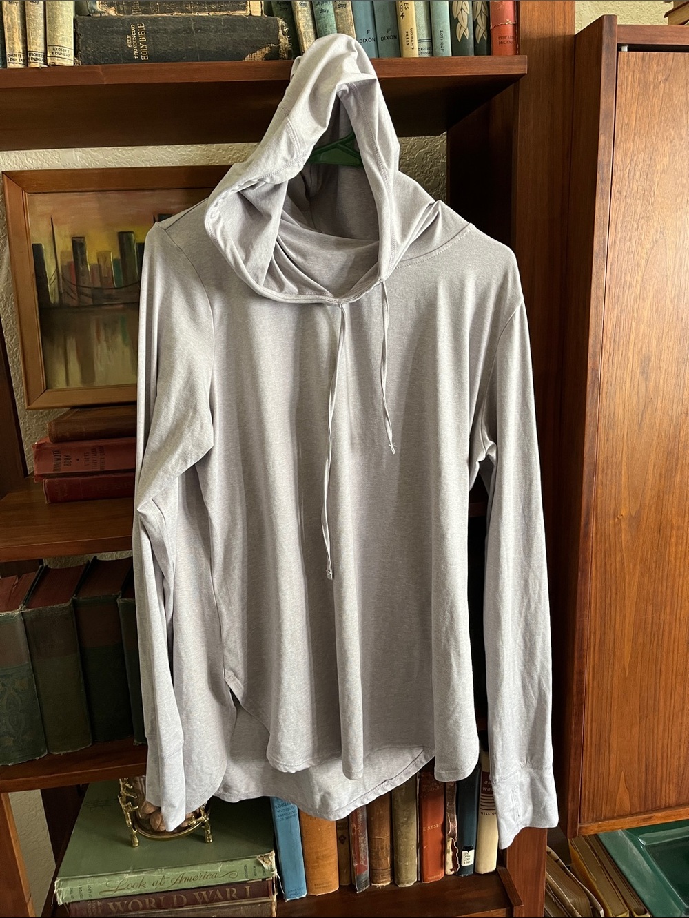 Reebok Gray Hooded Pullover Sweatshirt